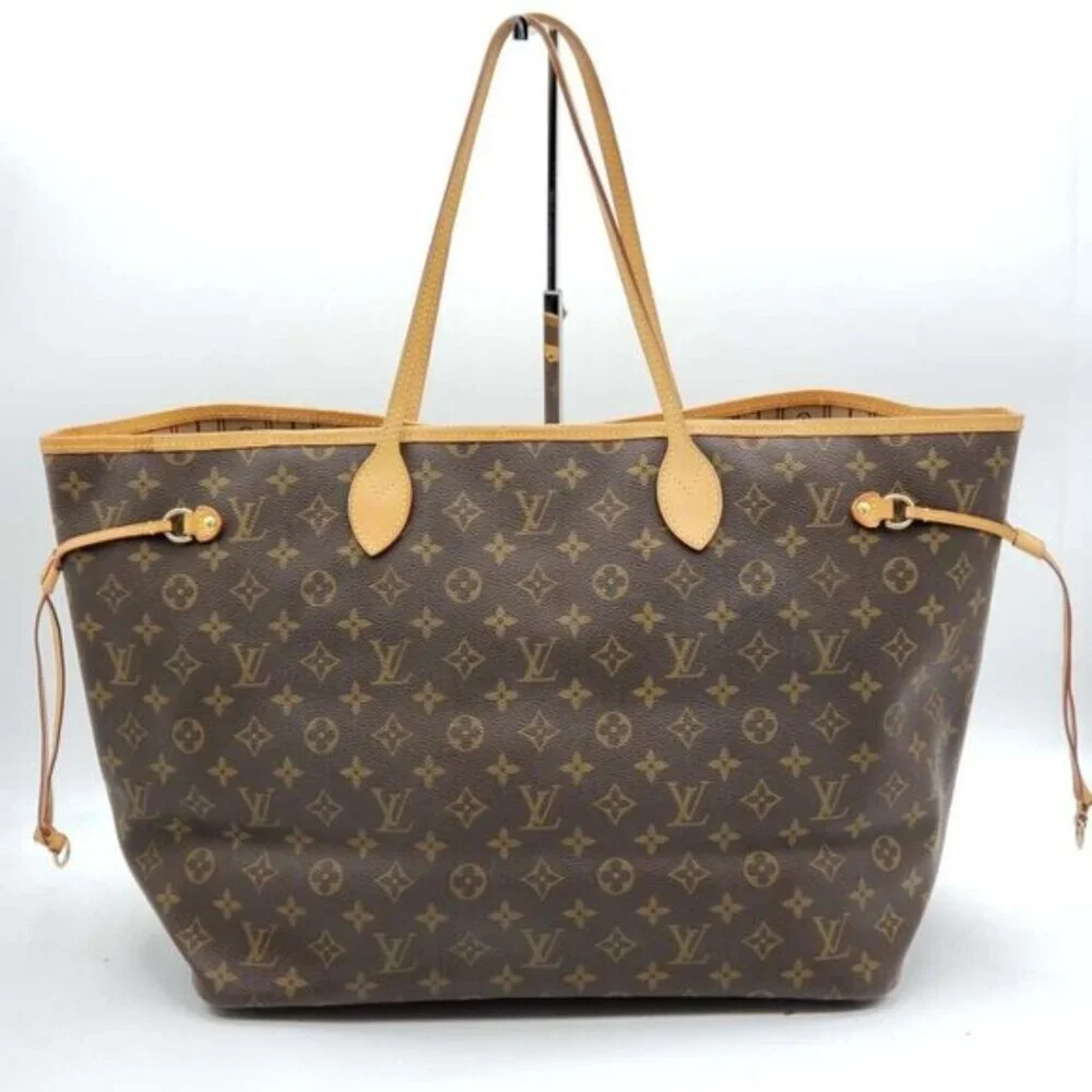 Louis Vuitton Neverfull GM Brown Monogram Canvas Shoulder Bag 890-070324 - Picture 1 of 15